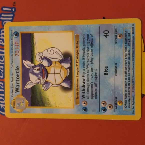 Pokemon | Toys | Pokemon 995 Wartortle 199s Base Set | Poshmark